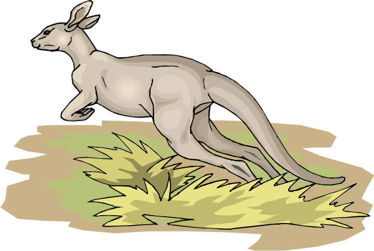 kangaroo jumping clipart - photo #37