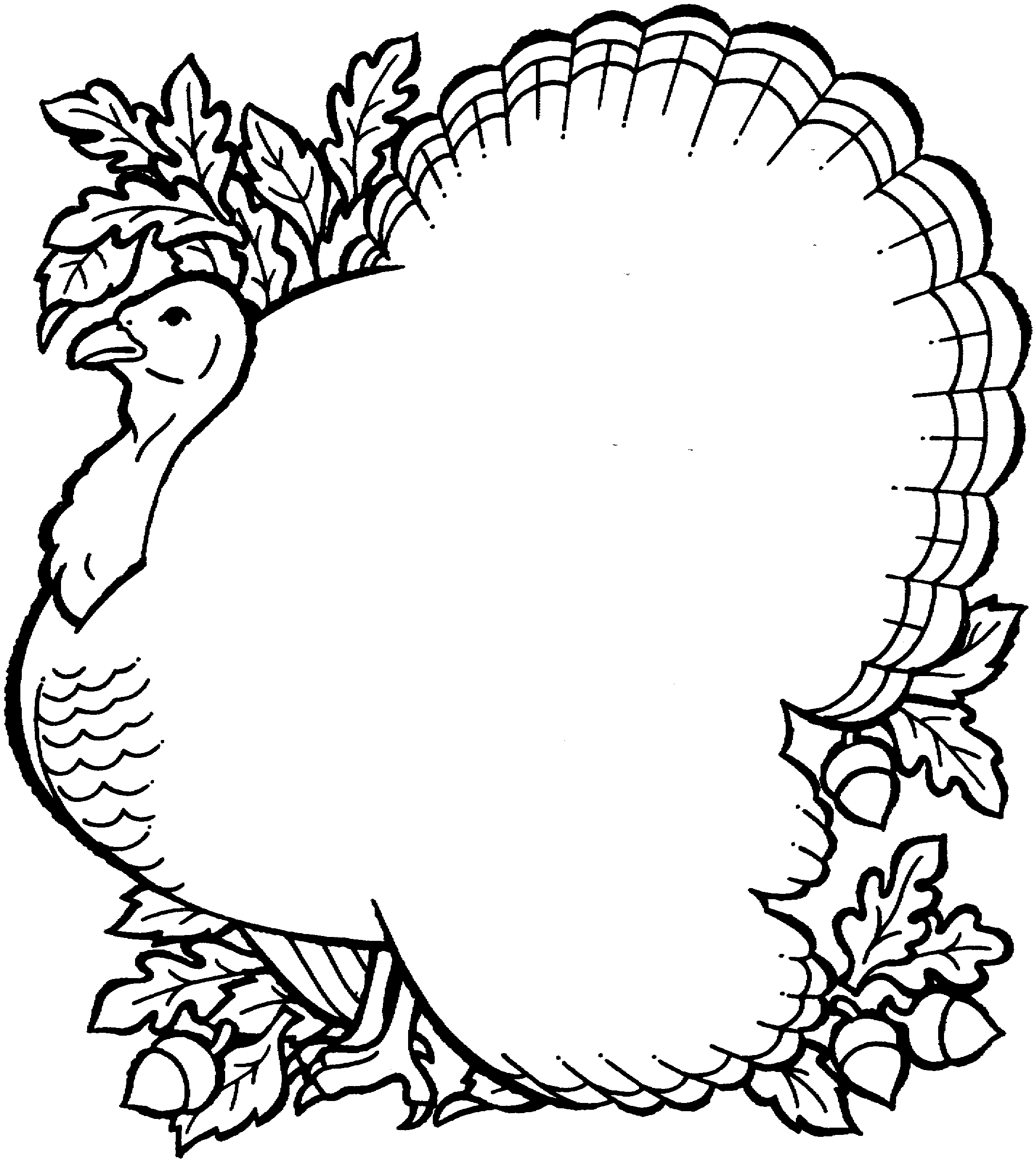 turkey with pumpkins coloring pages