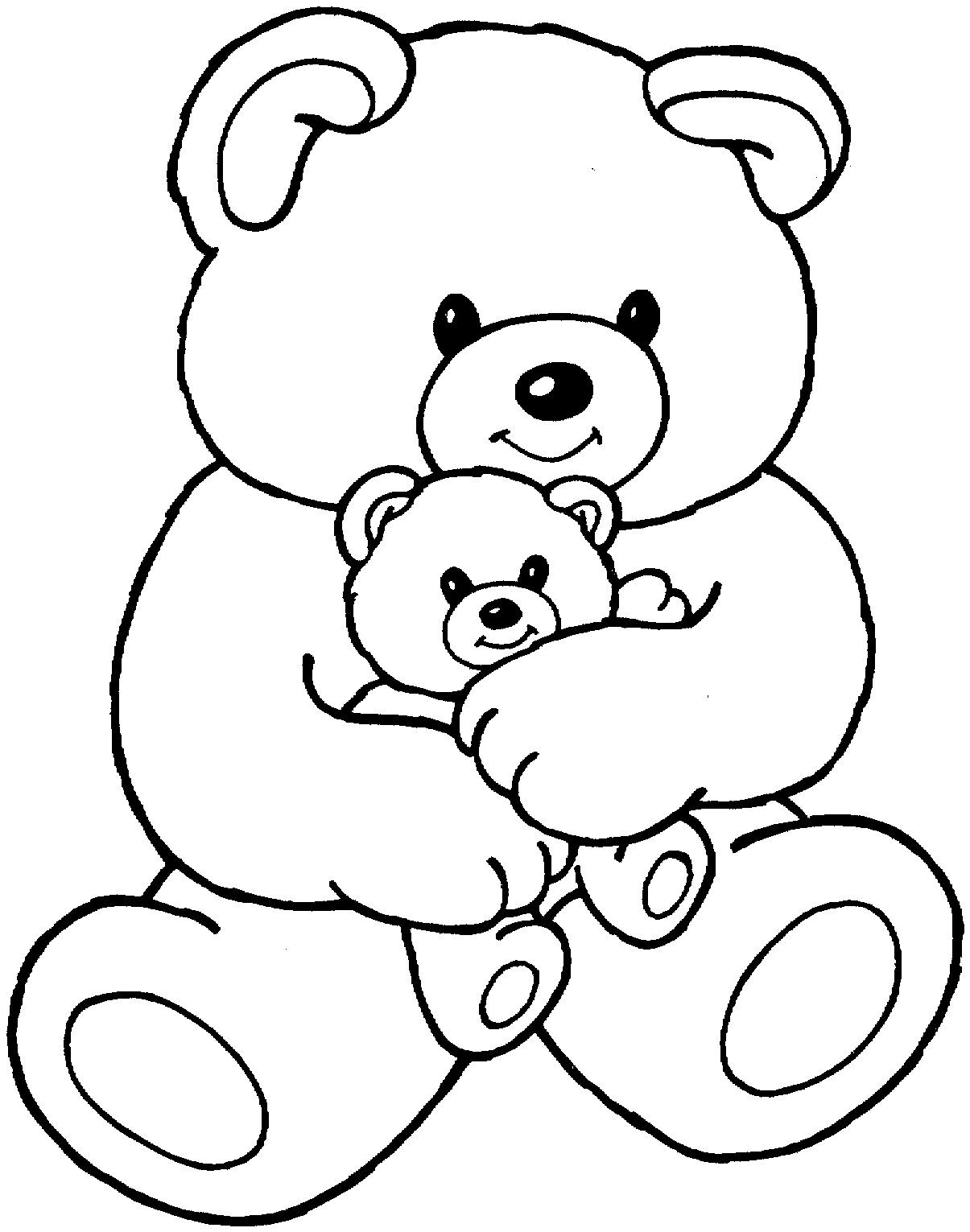 Printable Bear Coloring Pages - Printable World Holiday