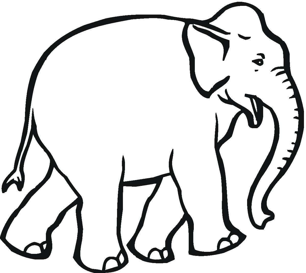Free Printable Elephant Coloring Pages - Printable World Holiday